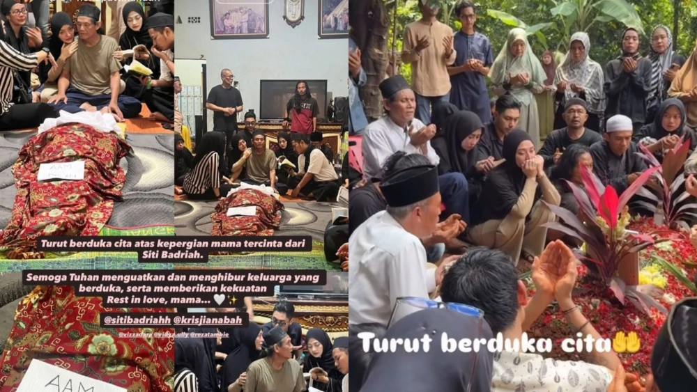 Siti Badriah tampak terpukul ditingan sang ibunda tercinta. [Instagram]