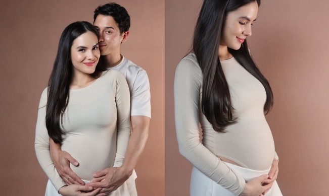 5 Potret Foto Maternity Steffi Zamora, Mesra Dipeluk Nino Fernandez