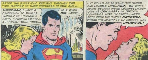 Supergirl tercatat pernah menikah dengan Superman di universe lain.