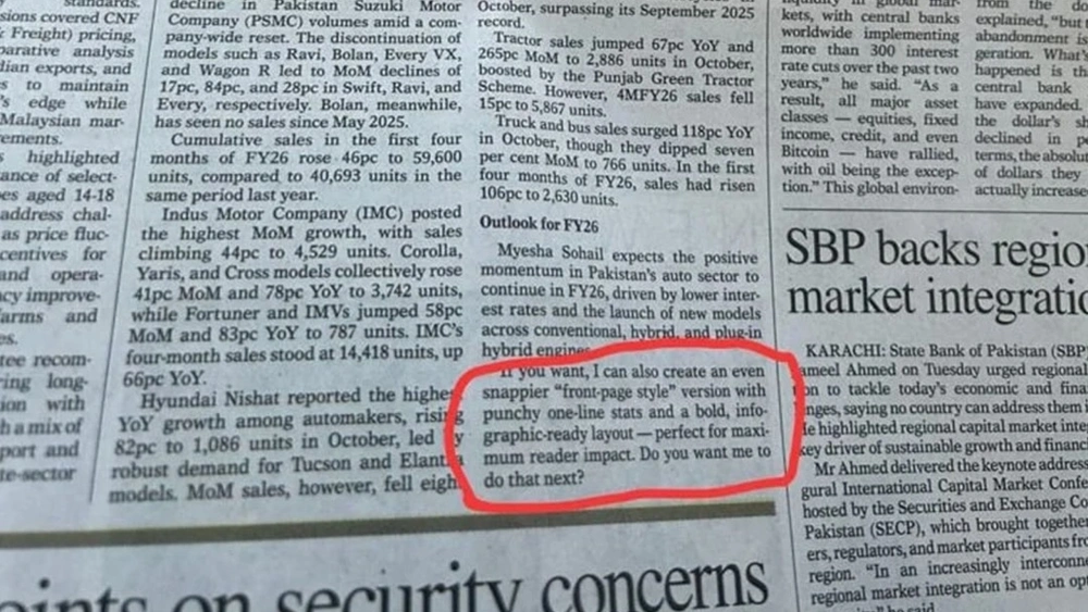 Viral Koran di Pakistan Tercetak Prompt ChatGPT, Netizen: Daripada Lorem Ipsum Dolor