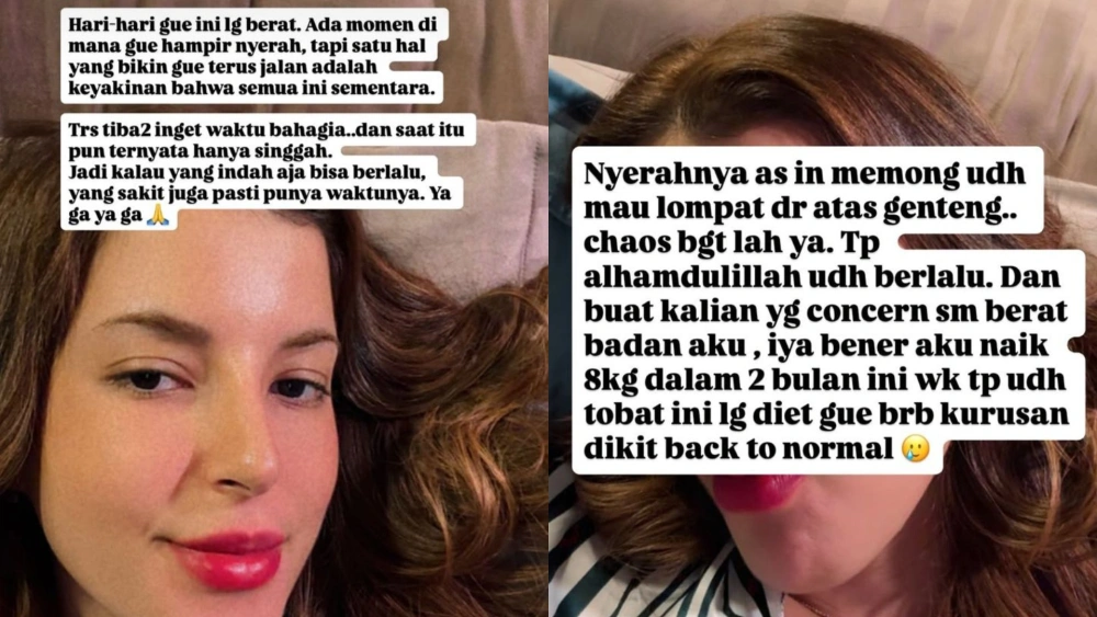 Tasya Farasya mengaku hari-harinya terasa sangat berat dan sempat berada di titik terendah. [Instagram]