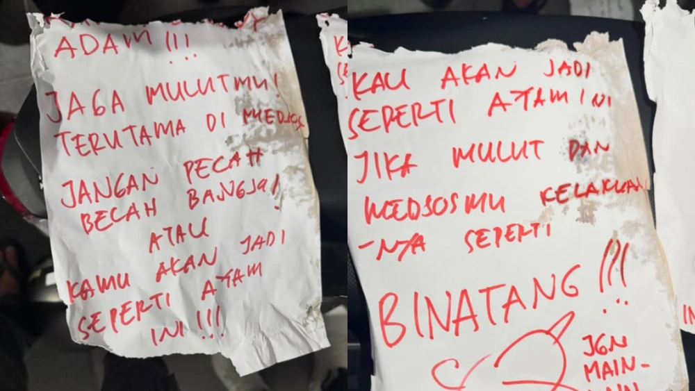 Teror terhadap DJ Donny. [instagram]