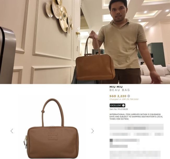 Thariq Halilintar Hadiahi Aaliyah Massaid Tas Branded, Segini Harganya