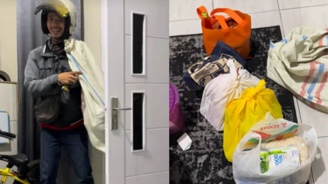 Viral Kurir Dapat THR dari Pelanggan, Sang Istri Bersyukur Tak Henti-Henti