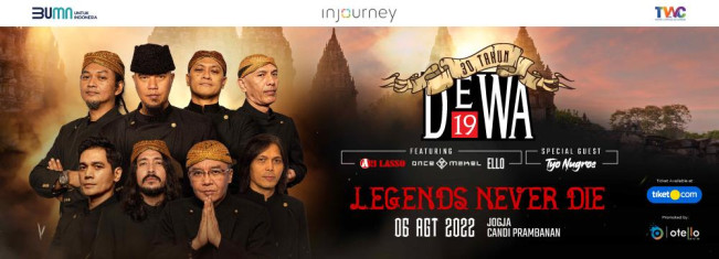 Konser 30 Tahun Dewa 19 di DIY: Ari Lasso, Once, dan Ello Satu Panggung