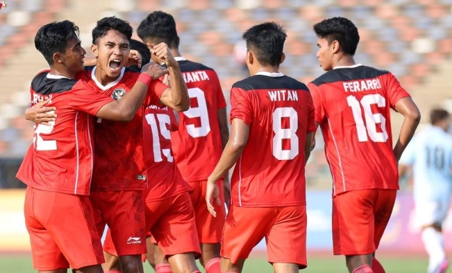 Potret pemain Timnas Indonesia saat berlaga di SEA Games 2023 Kamboja. [Dok. PSSI]