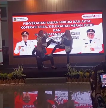 Aksi Trio Srigala di Pendopo Pati. (Instagram)