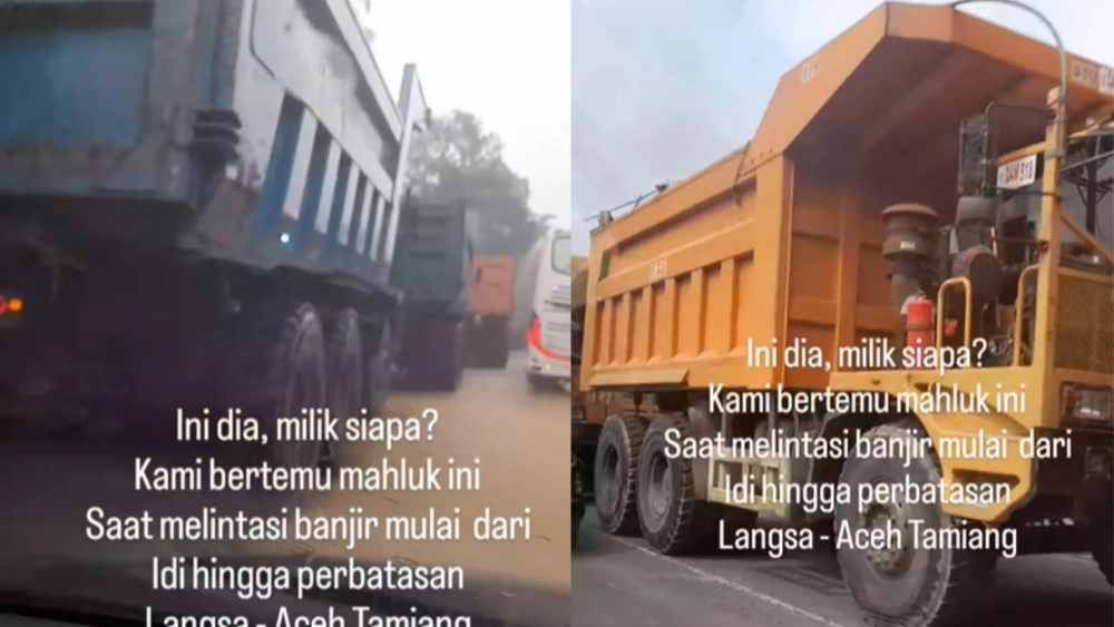 Truk tambah yang viral disebut di kawasan Aceh. [instagram]