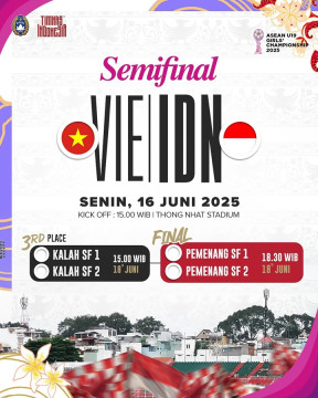 Jadwal Vietnam vs Indonesia. (pssi)