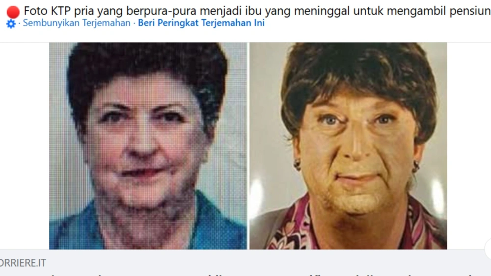 Heboh Pria di Italia Bertahun-tahun Menyamar Jadi Ibunya yang Sudah Meninggal untuk Klaim Pensiunan