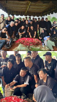 Personel Ungu di Pemakaman Gatot Kies (instagram)