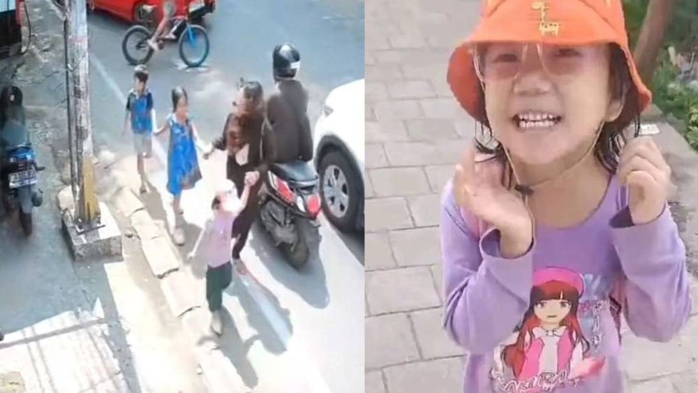 Bilqis hilang di taman dekat rumahnya di Makassar. [instagram]