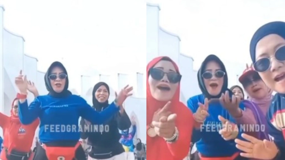 Viral Sekelompok Emak-Emak Senam di Pelataran Masjid, Ujung-ujungnya Minta Maaf