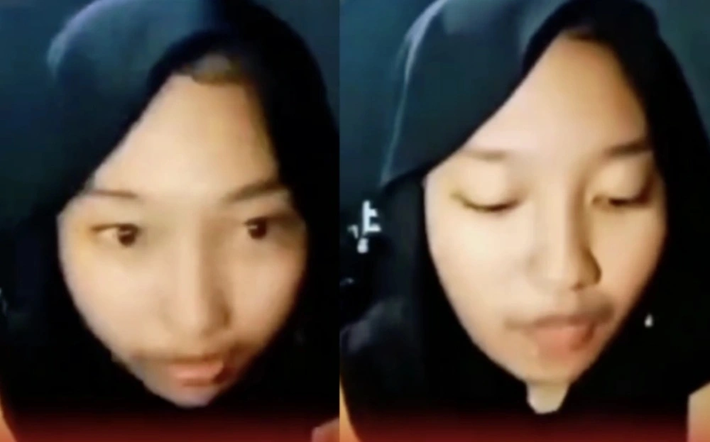 Polisi sedang melakukan profiling untuk mengidentifikasi wanita yang meludahi Al Quran ini. [TikTok]