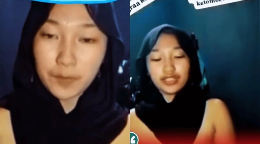 Viral! Video Wanita Berhijab Hitam Tanpa Busana Ludahi Al Quran