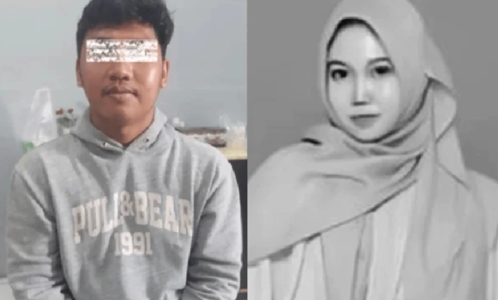 Zahra Dilla dan pelaku yang merupakan anggota Polri, Muhammad Seili.