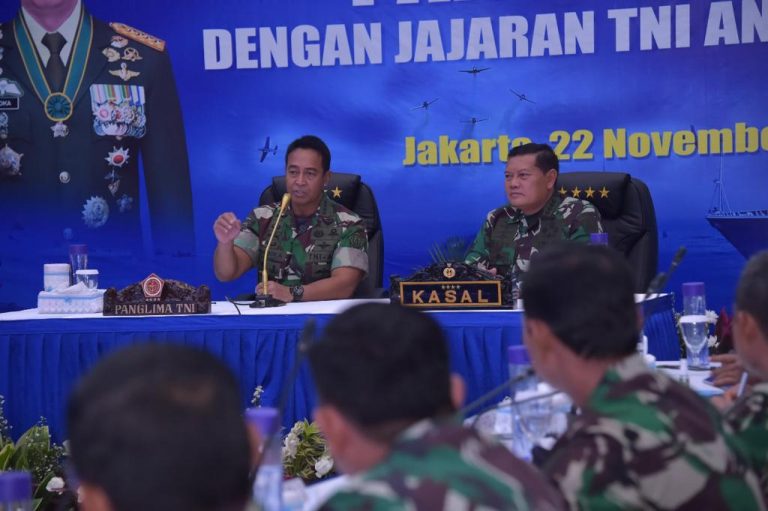 Jendral Andika Kunjungi Mabes TNI AL, dan AU