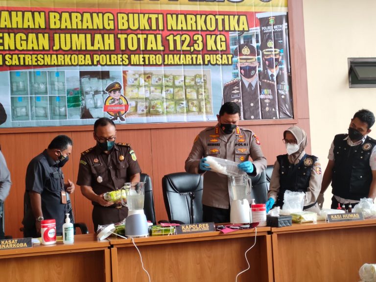 Polres Metro Jakpus Musnahkan Narkoba Senilai Rp168 Miliar