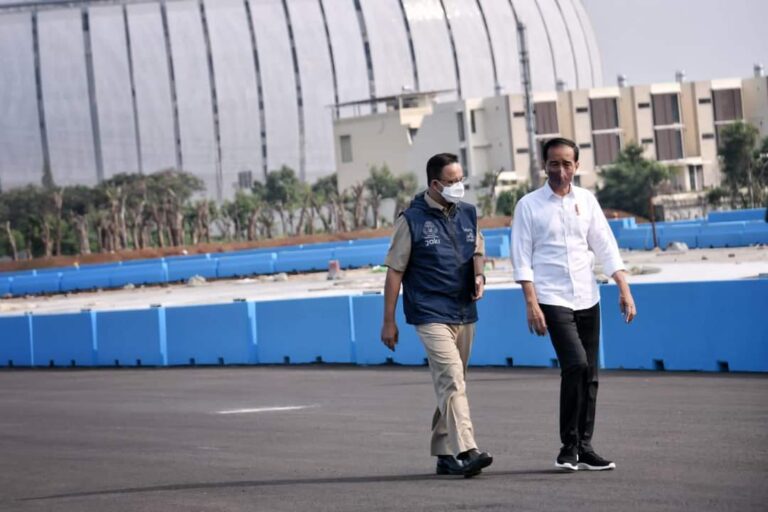 Jokowi dan Anies Tinjau Kesiapan Sirkuit Formula E