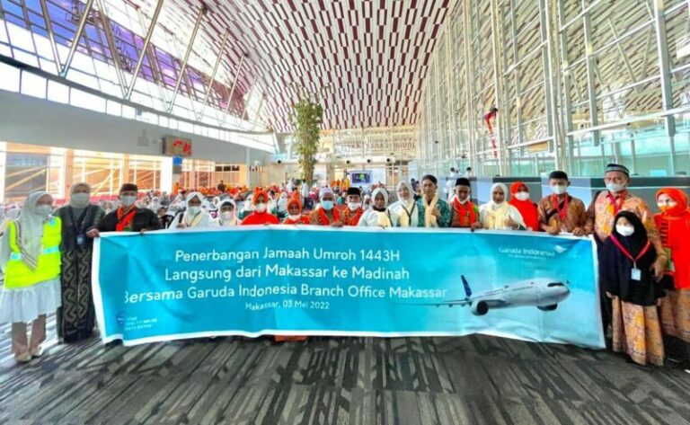 Garuda Indonesia Mulai Layani Penerbangan Umrah dari Makassar