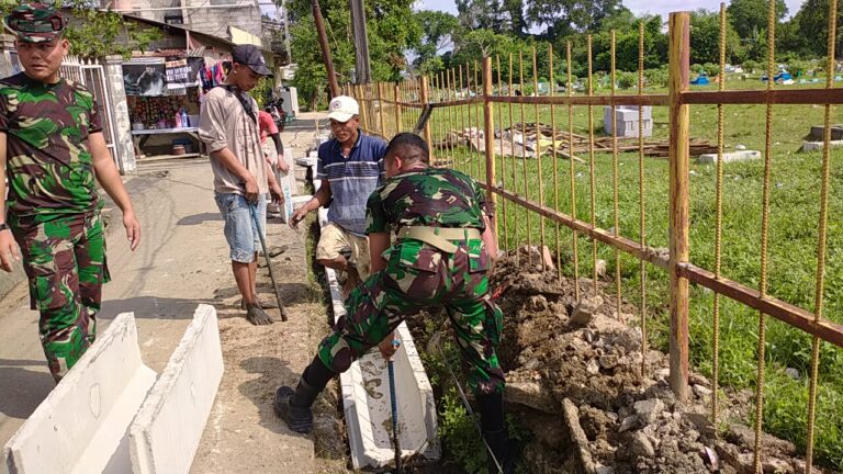 Hari Ini Program TMMD di Teluk Pucung Bekasi Perbaiki Drainase