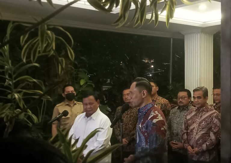 Usai Temui AHY, Prabowo: Cuma Realisasi Reuni yang Tertunda