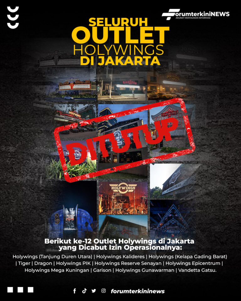 Info Grafis Seluruh Outlet Di Jakarta DITUTUP