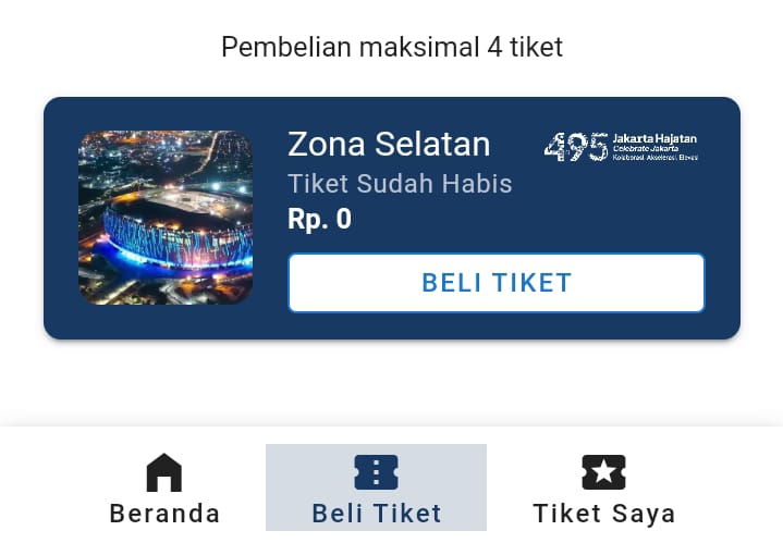 20 Ribu Tiket Puncak Perayaan Jakarta Hajatan Habis