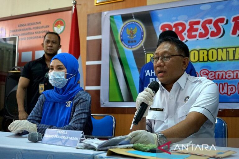 BNN Gorontalo Amankan 39 Paket Sabu