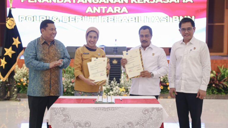 Polri-BNN Tandatangani Kerjasama Rehabilitasi Pengguna Narkoba