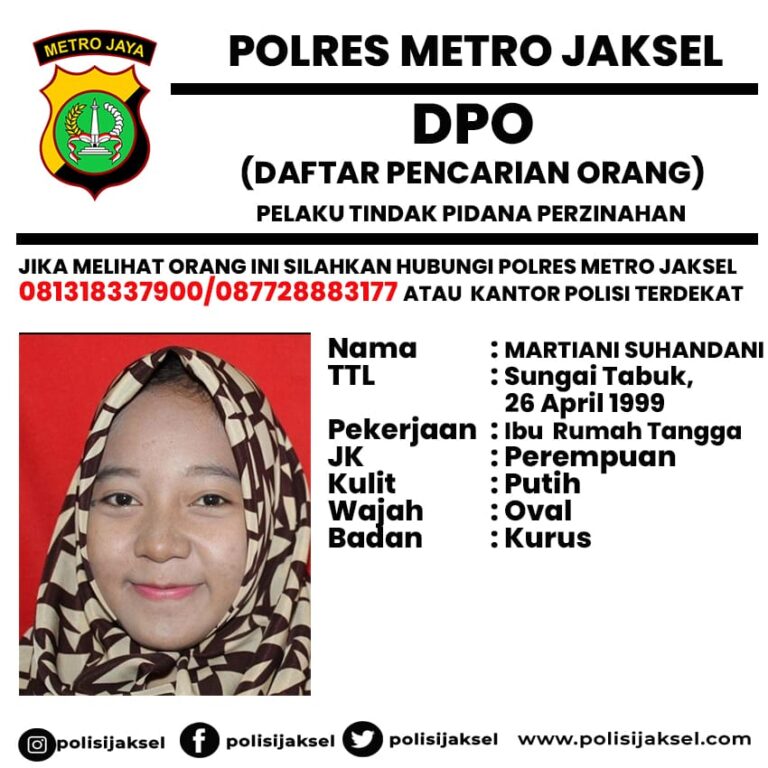 Polres Jakarta Selatan Terbitkan DPO Kasus Perzinahan