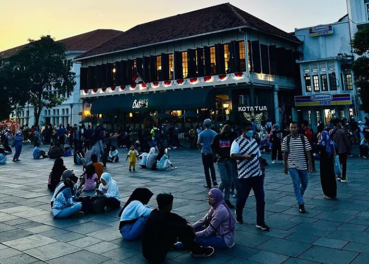 Kawasan Kota Tua Jakarta Masih jadi Tujuan Wisata di Awal 2023