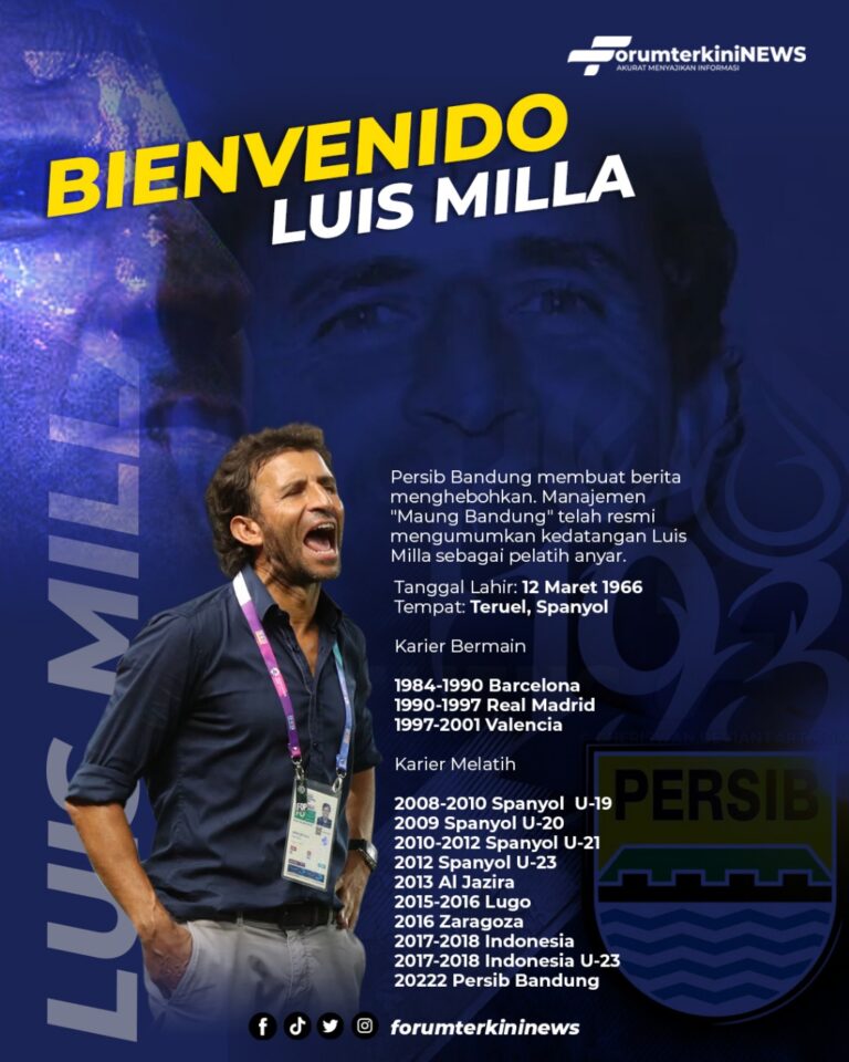 Infografis Bienvenido Luis Milla