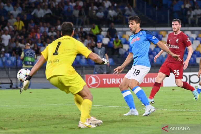 Liga Champions: Liverpool Dipermalukan Habis oleh Napoli