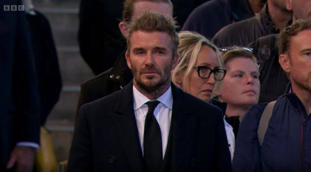 Usai Antre 13 Jam, Beckham Menangis di Depan Peti Elizabeth II