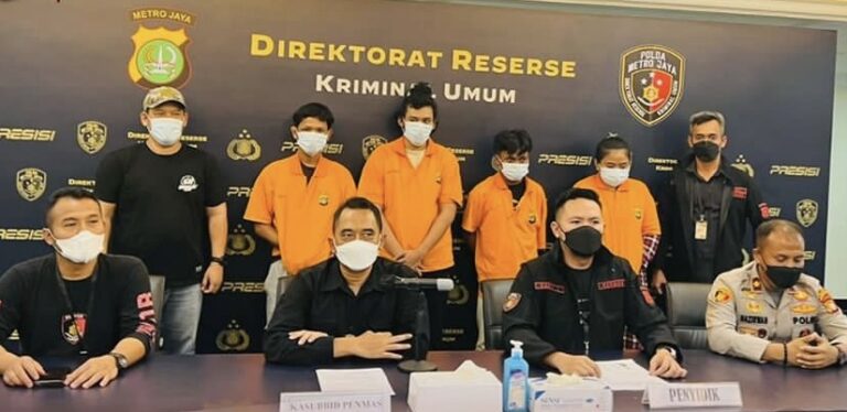 Polisi Ringkus Empat Tersangka Penganiayaan di Pesanggrahan