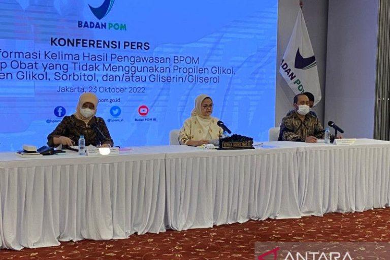 BPOM: 23 Obat Sirop Pasien Gagal Ginjal Aman, Ini Daftarnya