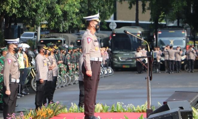 Kakorlantas Polri Pimpin Apel Gelar Pasukan Operasi Zebra Jaya 2022