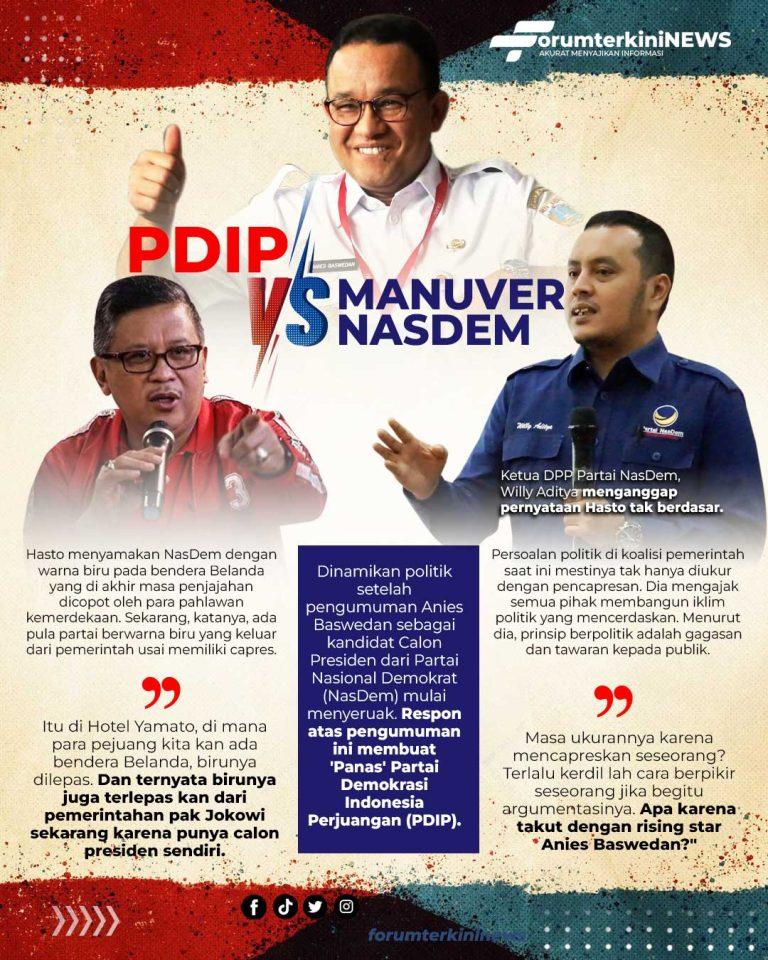 Infografis Ketakutan PDIP Atas Manuver Politik Nasdem