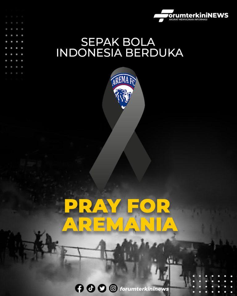 Infografis Sepak bola Indonesia berduka, Pray For Aremania