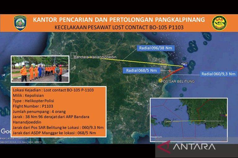 Cari Kru Helikopter Polri, Tim SAR Lakukan Tiga Metode Ini