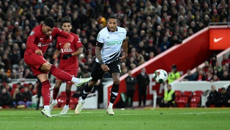 Liverpool Atasi Derby County Lewat Adu Penalti