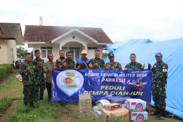 Lulusan Akmil Angkatan 2000 Salurkan Bantuan untuk Korban Gempa Cianjur