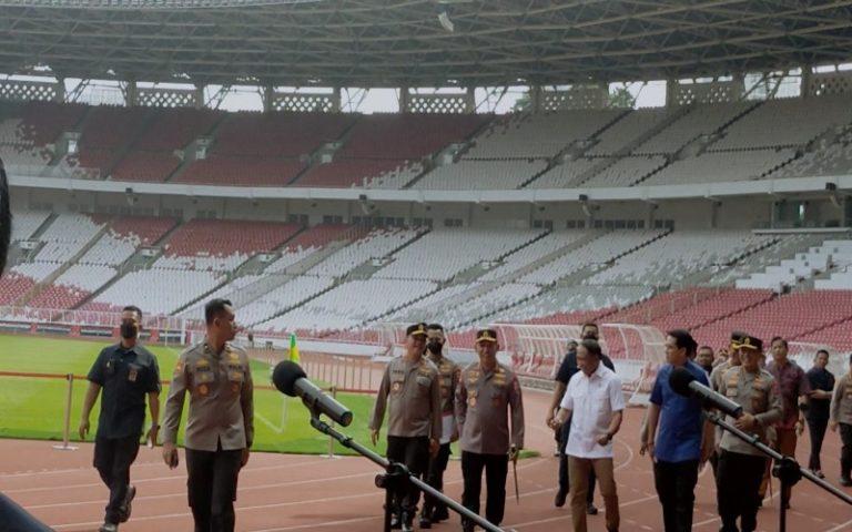 Tinjau Stadion GBK, Kapolri Pastikan CCTV Berfungsi Baik