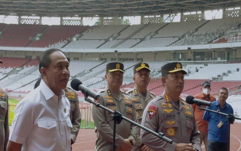 Laga Timnas Indonesia Vs Kamboja, Polisi Hanya di Luar Stadion