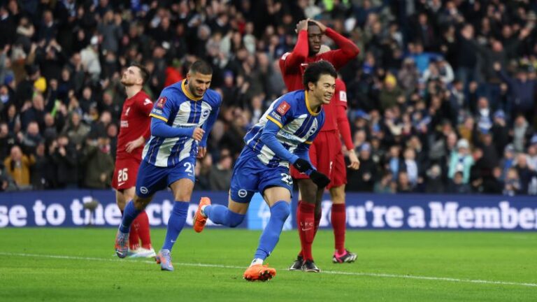 Liverpool Rontok dari Piala FA usai Ditekuk Brighton