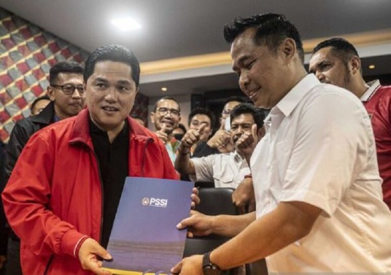 Calonkan Jadi Ketum PSSI, Erick Thohir Dapat Dukungan Jokowi