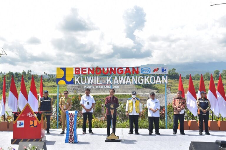 Presiden Jokowi Ungkap Manfaat Bendungan Kuwil Kawangkoan