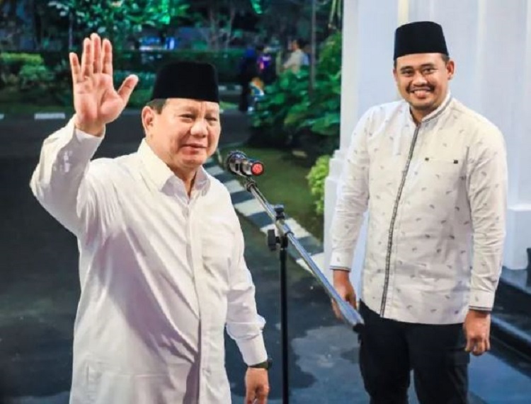 Prabowo Mengagumi Kinerja Bobby Nasution Sejak Pimpin Kota Medan