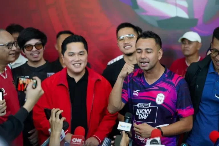 Raffi Ahmad Optimistis Erick Thohir Punya Nyali Perbaiki PSSI